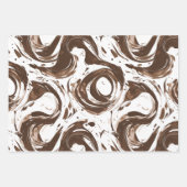 チョコレートキャンディバー誕生日 ラッピングペーパーシート (正面2)