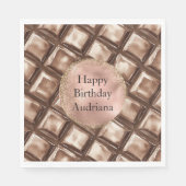 チョコレートキャンディバー スタンダードランチョンナプキン (正面)