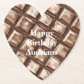 チョコレートキャンディバー ペーパーコースター (正面)