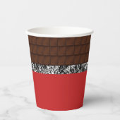 チョコレートキャンディバー 紙コップ (正面)