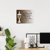 チョコレートキャンディビュッフェバー、スイーツの骨壷 ポスター (ホームオフィス)