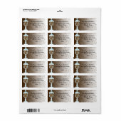 チョコレートキャンディビュッフェバー、スイーツの骨壷 ラベル (フルシート)