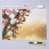 チョコレートキャンディホリデイティッシュペーパー 薄葉紙 (クラフト)