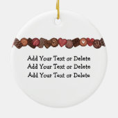 チョコレートキャンディラブ – SRF セラミックオーナメント (裏面)