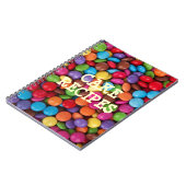 チョコレートキャンディレインボーカラーケーキレシピ ノートブック (左側)