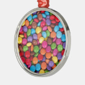 チョコレートキャンディレインボーカラー メタルオーナメント (左)
