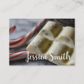 チョコレートキャンディーキースイーツフードライターパティシシェフ 名刺 (正面)