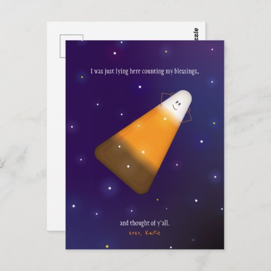 チョコレートキャンディーコーン ポストカード (正面/裏面)