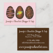 チョコレートキャンディーショップイースターエッグショコラティエーススイーツ 名刺 (正面/裏面)