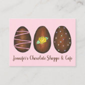 チョコレートキャンディーショップイースターエッグショコラティエーススイーツ 名刺 (正面)
