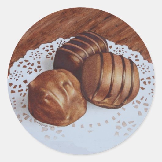 チョコレートキャンディーシール ラウンドシール (正面)