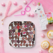 チョコレートキャンディ菓子誕生日パーティー ペーパープレート (パーティー)