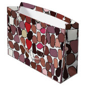 チョコレートキャンディ菓子誕生日パーティー ラージペーパーバッグ (裏面アングル)