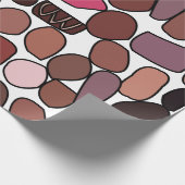 チョコレートキャンディ菓子誕生日 ラッピングペーパー (角)