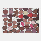 チョコレートキャンディ菓子 キッチンタオル (横)