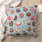 チョコレートキャンディ菓子 クッション (ブランケット)