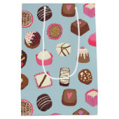 チョコレートキャンディ菓子 ミディアムペーパーバッグ (裏面)