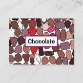 チョコレートキャンディ菓子 名刺 (正面)