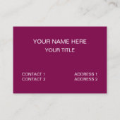 チョコレートキャンディ菓子 名刺 (裏面)