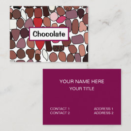 チョコレートキャンディ菓子 名刺
