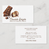 チョコレートキャンディ&トリュフルデザートケータリング 名刺 (正面/裏面)
