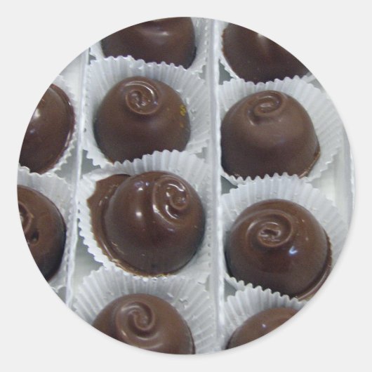チョコレートキャンディ ラウンドシール (正面)