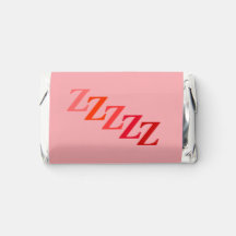 チョコレートキャンディ – 赤で名前とイニシャル