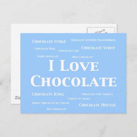 チョコレートギフトが大好き ポストカード (正面/裏面)