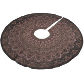 チョコレートクリスマスクッキー ブラッシュドポリエステルツリースカート (アングル)