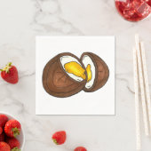 チョコレートクリームエッグイースターキャンディ スタンダードカクテルナプキン (インサイチュ)