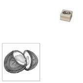 チョコレートクリームエッグイースターバスケットキャンディ ラバースタンプ (押印)