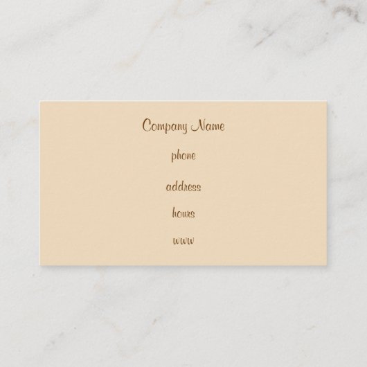 チョコレートクリームパターン名刺 名刺 (裏面)