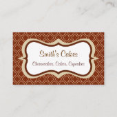 チョコレートクリームパターン名刺 名刺 (正面)