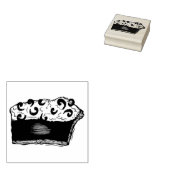 チョコレートクリームマッドパイスライス ラバースタンプ (押印)