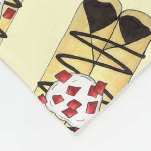 チョコレートクレープパンケーキフランスフランスのフードクレープ フリースブランケット