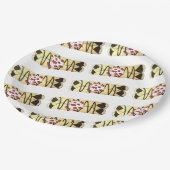 チョコレートクレープパンケーキフランスフランスのフードクレープ ペーパープレート (アングル)