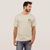 チョコレートグラスイエローバタフライ Tシャツ (正面フル)