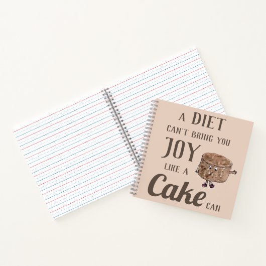 チョコレートケおもしろいーキ引用文 ノートブック (内部)