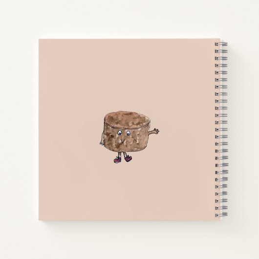 チョコレートケおもしろいーキ引用文 ノートブック (裏面)