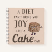 チョコレートケおもしろいーキ引用文 ノートブック (正面)