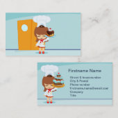 チョコレートケーキが美味しい少女 名刺 (正面/裏面)