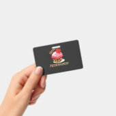 チョコレートケーキと可愛い70歳のデザイン バッジ (手持ち)