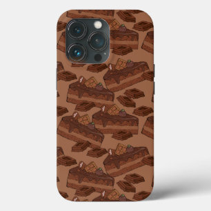 チョコレートケーキの模様 iPhone 13 PROケース