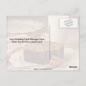 チョコレートケーキの角 ポストカード (裏面)