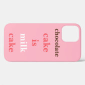 チョコレートケーキはミルクケーキ Case-Mate iPhoneケース iPhone 12ケース (裏面 (横))
