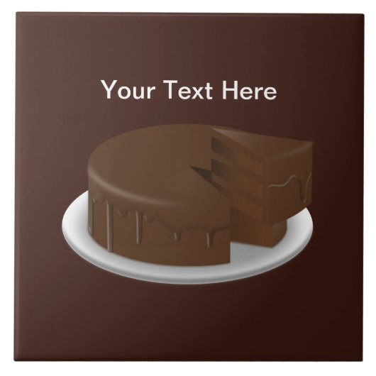 チョコレートケーキキッチン タイル (正面)