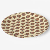 チョコレートケーキスライス ペーパープレート (アングル)