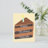 チョコレートケーキスライス ポストカード (スタンド正面)