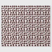 チョコレートケーキパターン ラッピングペーパー (フラット)