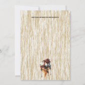 チョコレートケーキパーティー子供たち夏の誕生日デザート 招待状 (裏面)